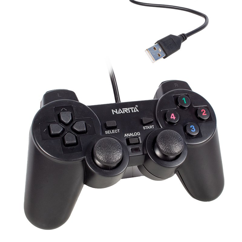 Narita NRT-333 Usb Game Pad Joystick Çift Titreşimli Oyun Kolu Analog Narita NRT-333 Usb Game Pad Joystick Çift Titreşimli Oyun Kolu Analog