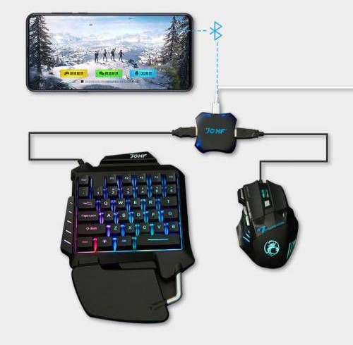 PUBG Oyun Konsolu 3 in1 Klavye Mouse Bağlayıcı JOHF 68S PUBG Oyun Konsolu 3 in1 Klavye Mouse Bağlayıcı JOHF 68S