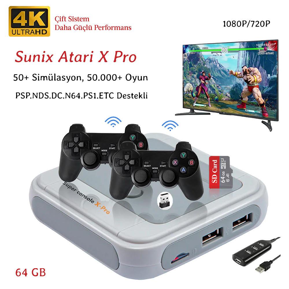 Sunix HD 4K TV Box & Oyun Konsolu Emülatör 50.000 + Oyun 256GB Sunix HD 4K TV Box & Oyun Konsolu Emülatör 50.000 + Oyun 256GB